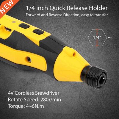 3.6V Mini Electric Screwdriver Kit Lithium Battery USB Rech