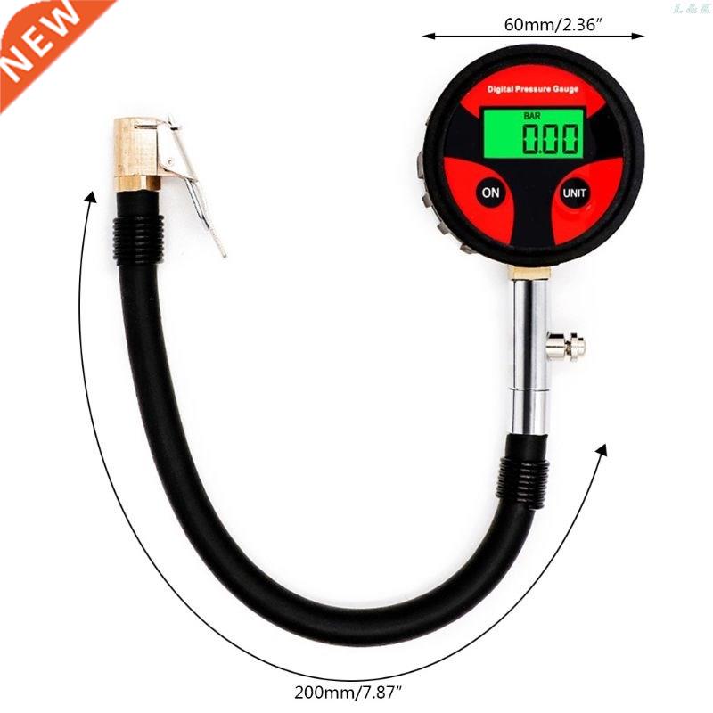 0-200PSI Digital Tyre Tire Air Pressure Gauge LCD Manometer