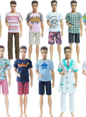 Fashion 1 Set Men Outfit Mix s Pants Shirt Trouser Short