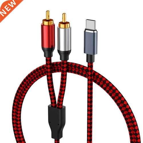 USB Type C to 2 RCA Audio Cable Type-C RCA Cable,USB-C Audio