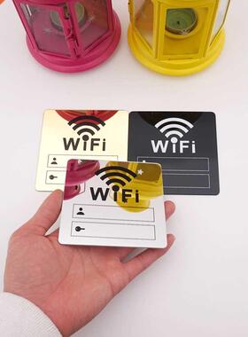 WF Sgn 3D Acrylc Mrror Wall Stckers Rewrtable Handwr