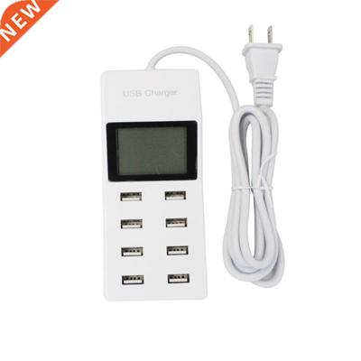 8 Ports Phone Charger Multi Port Usb Charging Socket Lcd Dis