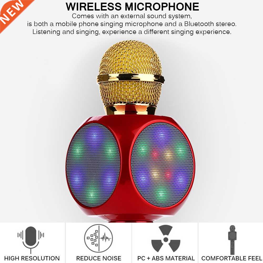 Bluetooth Wireless Microphone Speaker Handheld Karaoke Sing