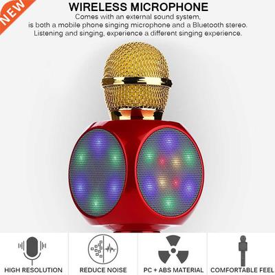 Bluetooth Wireless Microphone Speaker Handheld Karaoke Sing