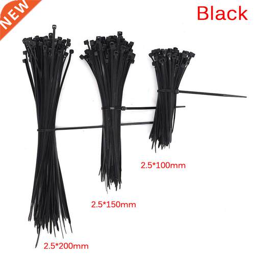100pcs 2.5*100mm 2.5*150mm 2.5*200mm Black Network Wire Nyl