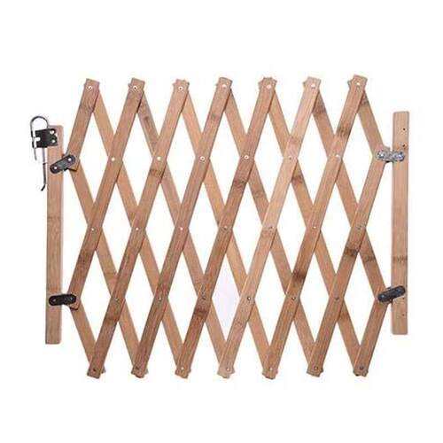 4-inch Wide 18-inch Tall Dog Gate Wood Pet Gate for House D