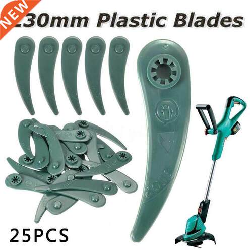 25PCS Plastic Blades Lawn Mower Grass Trimmer Blade Cutter R