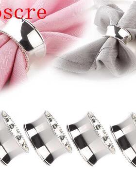 4pcs Stainless Steel Napkin Rings for Dinners Parties Weddin