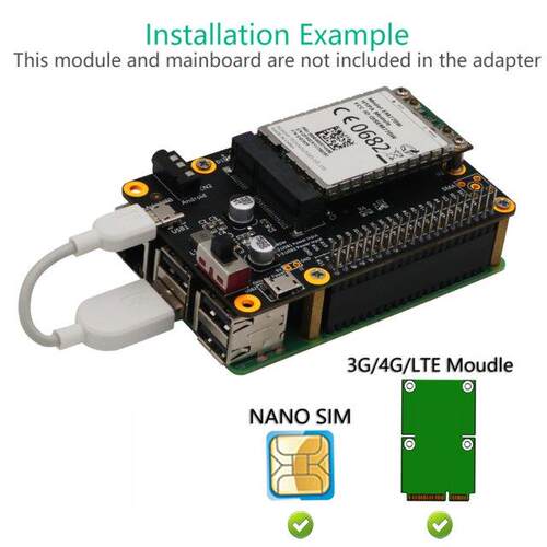 Base HAT Module 3G/4G/LTE Households Computer Safety Parts f