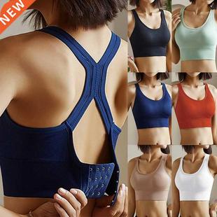 Women Sports Bra Push Up Crop Tops Shockproof Underwear Fitn