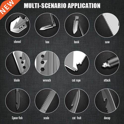 MT14102 Fold Shovel Camping Shovels Multifunction High Quali
