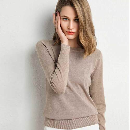 Autumn Winter New Cashmere Sweater Women Knitted Pullover Wo
