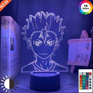 3d Lamp Anime Haikyuu Nishinoya Yuu Figure for Kids Child Be