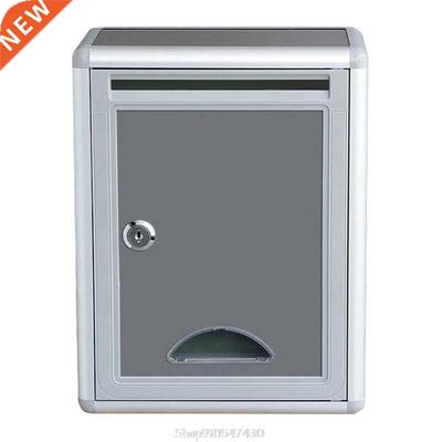 Vintage Aluminum Alloy Lockable Secure Mail Letter Post Box