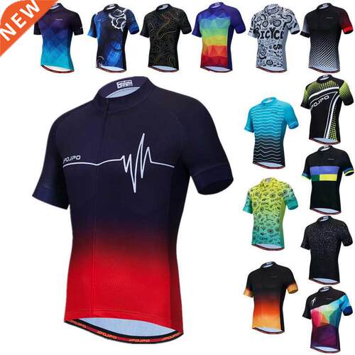Weimostar ECG Cycling Jersey Men Short Sleeve Mountain Bike
