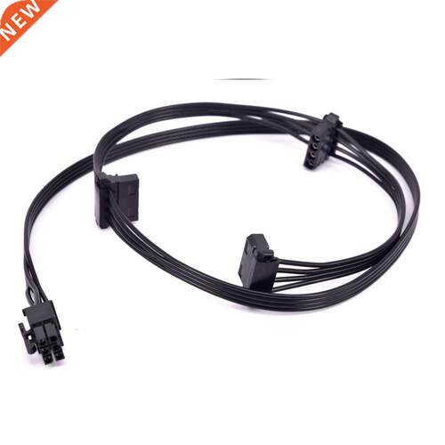 PCI Express 6Pin to 3 Peripheral 4Pin Molex Power Supply Cab