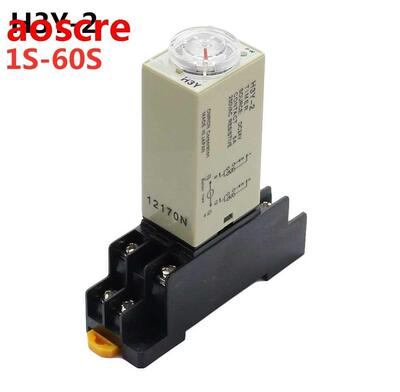 1pcs HY-2 DC 12V 24V /AC 110V 220V Delay Timer Time Relay 1