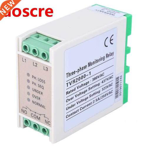 380V Over Under Voltage Protector 3 Phase Failure Voltage