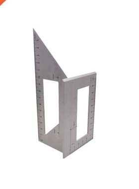 Aluinu Alloy Wooden Square ultifunction Ruler 45 90 Degre