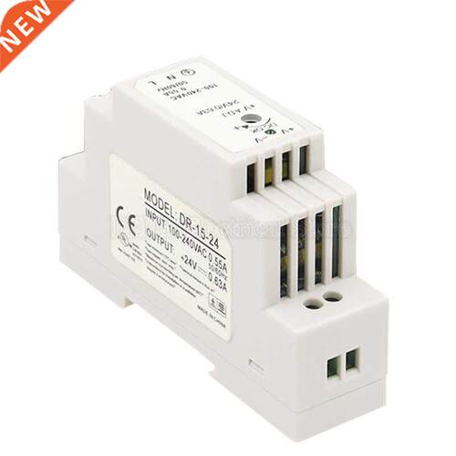DR-15 15W 12V 1.2A Rail Type Switching Power Supply 24V AC