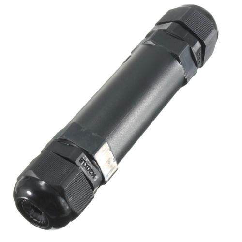 1P68 Cable Connecter 3 Core Pin 20A 220V~380V Black