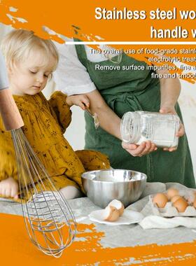 Egg Beater Manual Portable Mlk Foam Chocolate Whsk Househo