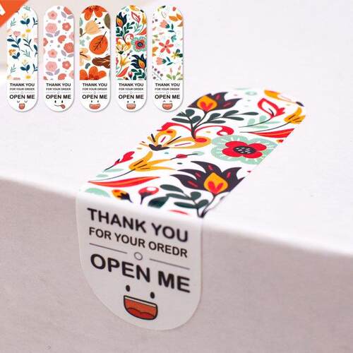 10-100pcs 5 Styles Thank You For Your Order Sticker for Seal