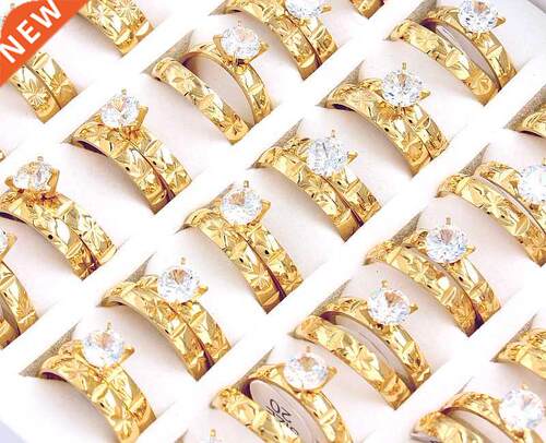 Wholesale Bulk Job 12Set=24Pcs CZ Crystal Stainless Steel Go