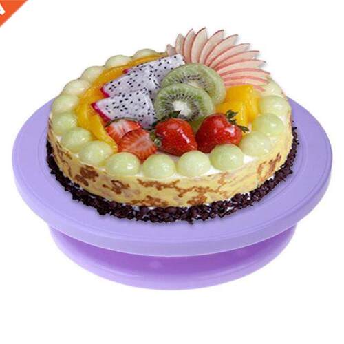 Plastic Cake Turntable Decorating Rotating Cake Stand DIY Ca