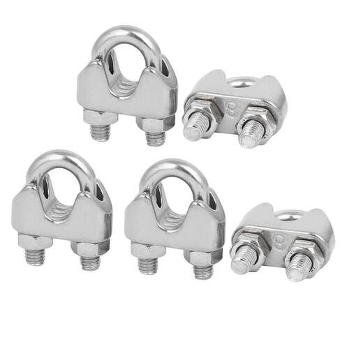 M8 5/16 Inch 04 UShape Bt Saddle Clamps Cable Wire Rope C
