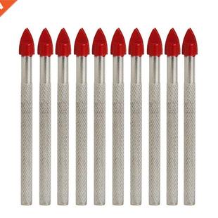 10Pcs Glass Tile Ceramic Drill Set 3/16 Shank Carbide Tip-t