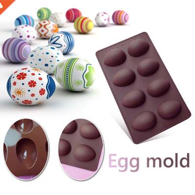 Non-stick Baking Tray Silicone Easter Egg Shape Mold Dessert
