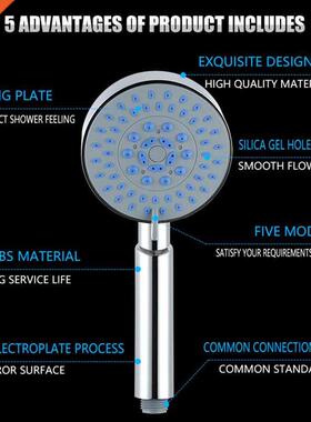 Zhangji Bathroom Shower Head Multi-Layer Electroplating Five