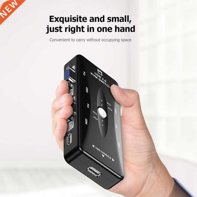 KVM Switch Excellent Craftsmanship Well Durability 4 Ports 4
