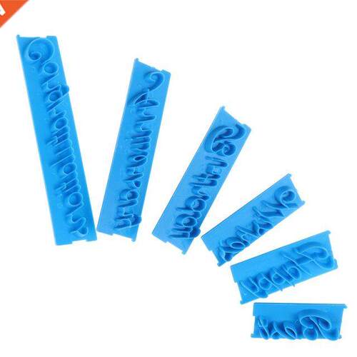 6pcs/Set Alphabet Number Letter  Baking Cake Mold Cookie