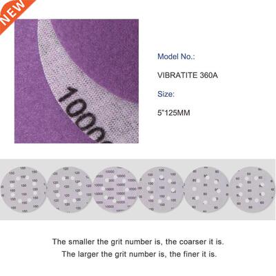 5 Inch Sanding disc Hook Loop 60-10000 Grit Sandpaper Alumin