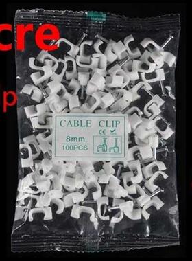 100pcs/bag nal fxed 8mm square wre card medum plastc cl
