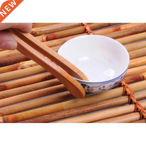 1pc Bacon Tea Utensil Sugar Bamboo Salad Tongs Kongfu Tea W