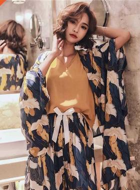 JULY'S SONG 4 Pieces Soft Autumn Summer Women Pajamas Se