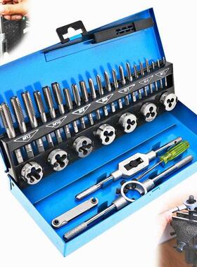 32Pcs M3-M12 Metric Tp nd Die Set Mechnic Die Tp Wrench