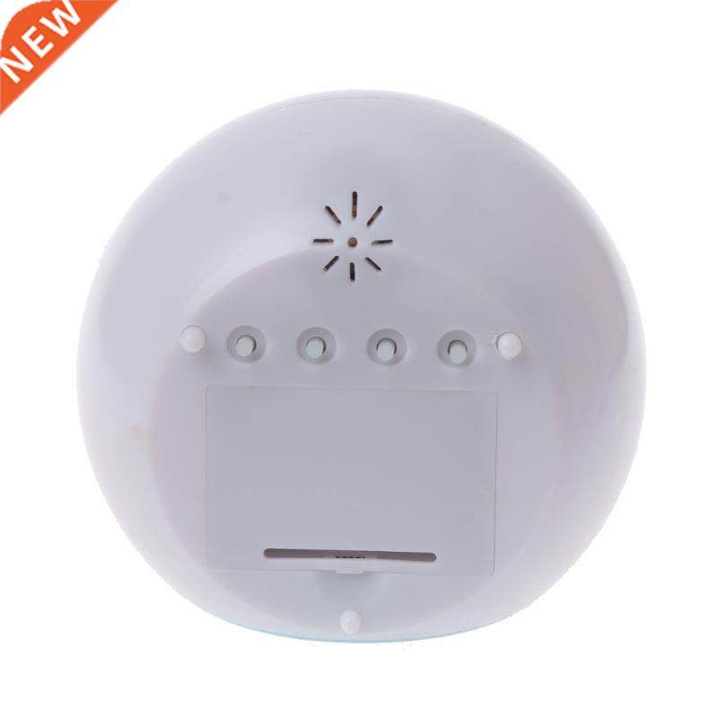 Digital LED Clock Alarm Glowing Hot 7 Color Change Thermomet