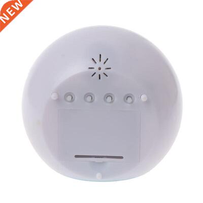 Digital LED Clock Alarm Glowing Hot 7 Color Change Thermomet