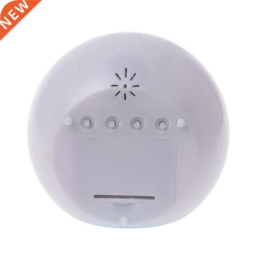 Digital LED Clock Alarm Glowing Hot 7 Color Change Thermomet