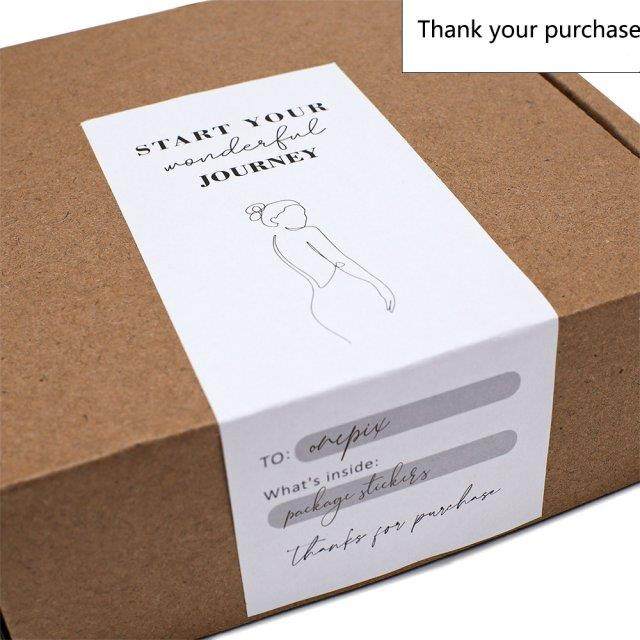 10-30Pcs Thank You For Your Purchase Stickers Small usiness