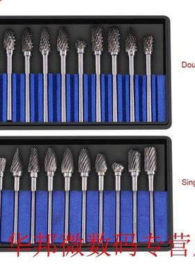 WALFRONT 10pcs/Lot Tungsten Carbide Steel Rotary Files Burr