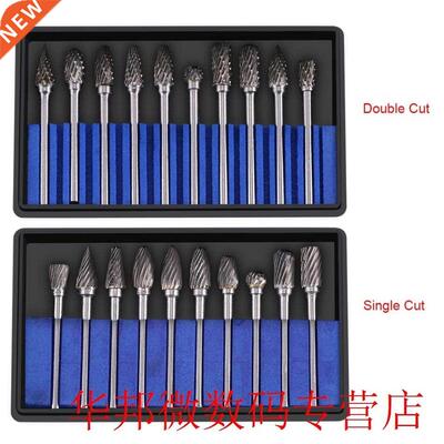 WALFRONT 10pcs/Lot Tungsten Carbide Steel Rotary Files Burr