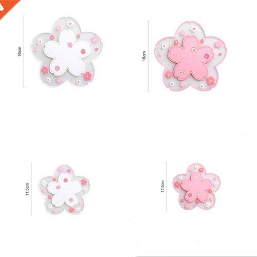 1/2pcs Cherry Blossom Heat Insulation Table Mat Anti-skid Cu