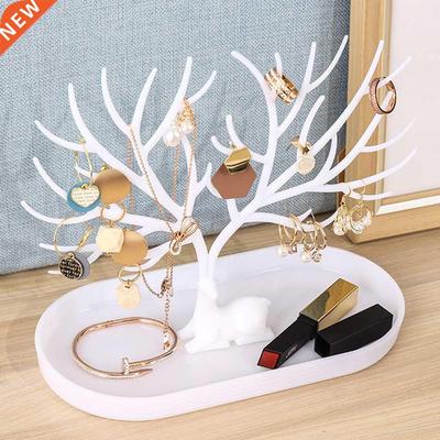 1PCS little Deer Jewelry Stand Display Jewelry Tray e Earrin