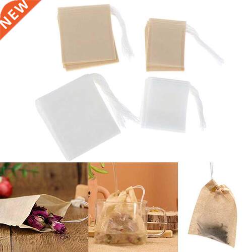 100Pcs/Lot Paper Tea Bags Filter Empty Drawstring Teabags fo