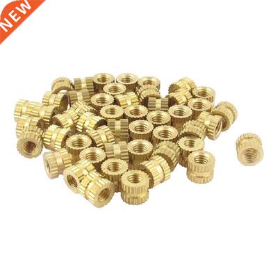 M3 x m x 4mm Brass Injection Molding Knurled Threaded Inse